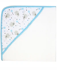 Tendertyme Baby Boys and Girls Elephant Balloons Hooded Bath Towel Wash Cloth Set