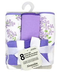 Tendertyme Baby Boys and Girls 8 Piece Hooded Bath Towel Wash Cloth Set