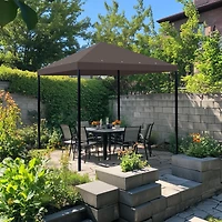 Yescom 117"x117" Gazebo Top Replacement for Smaller 10x10Ft 1-Tier Outdoor Patio Canopy Cover Party Yard Garden Coffee