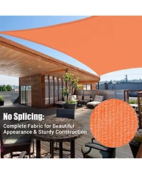 16x16 Ft 97% Uv Block Square Sun Shade Sail Hdpe Canopy Patio Backyard Pool Lawn