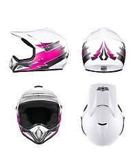 Ahr H-VEN12 Off Road Helmet Dot Dirt Bike Motocross Mx Atv for Youth Unisex Kid