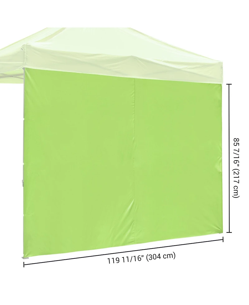 InstaHibit 1080D 120g Sidewall UV30+ Fits 10x10ft Canopy Outdoor Picnic 2 Pieces