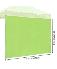InstaHibit 1080D 120g Sidewall UV30+ Fits 10x10ft Canopy Outdoor Picnic 2 Pieces