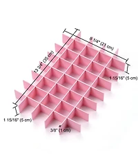 Byootique Nail Polish Adjustable Diy Divider for Manicure Table Drawer 11 Packs