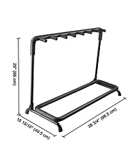 Yescom 7 Seven Holder Multi Guitar Folding Stand Band Stage Bass Acoustic Guitar Display Rack