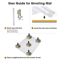 60x46" Rectangle Pvc Floor Mat Protector 1.5mm for Hard Wood Floors Home Office Chair Desk