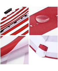 3-Tier Patio Umbrella Replacement Canopy Market Table Top Sunshade Cover