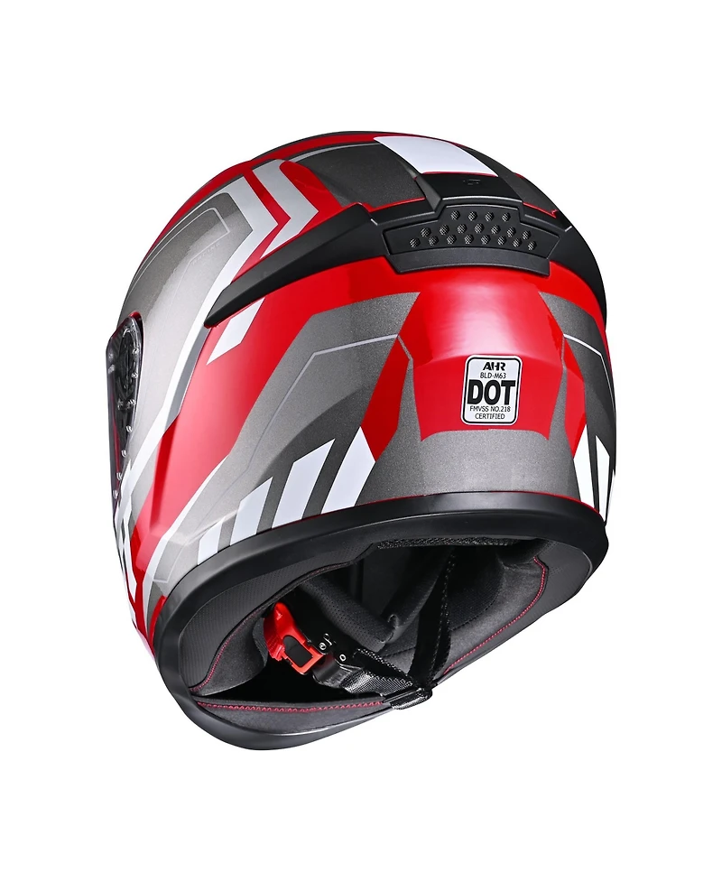 Ahr Run-F3 Full Face Motorcycle Helmet Dot Approved Removable Liner Street Bike S