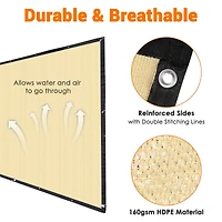25x6 Ft Privacy Fence Screen Mesh Windscreen Shade Cover 160gsm New Hdpe 2 Pack