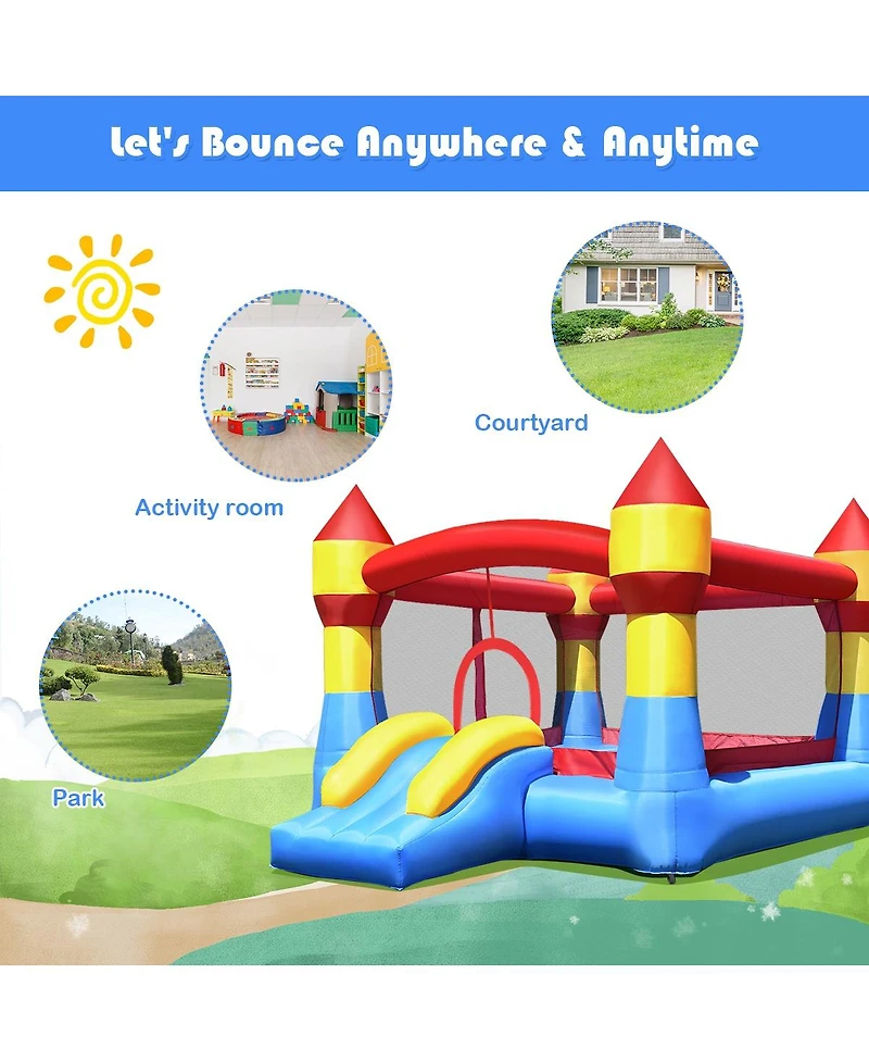 Inolait Inflatable Bounce House Castle Jumper Without Blower