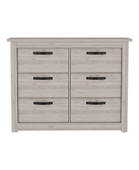 Fm Furniture Westport Six Drawer Double Dresser