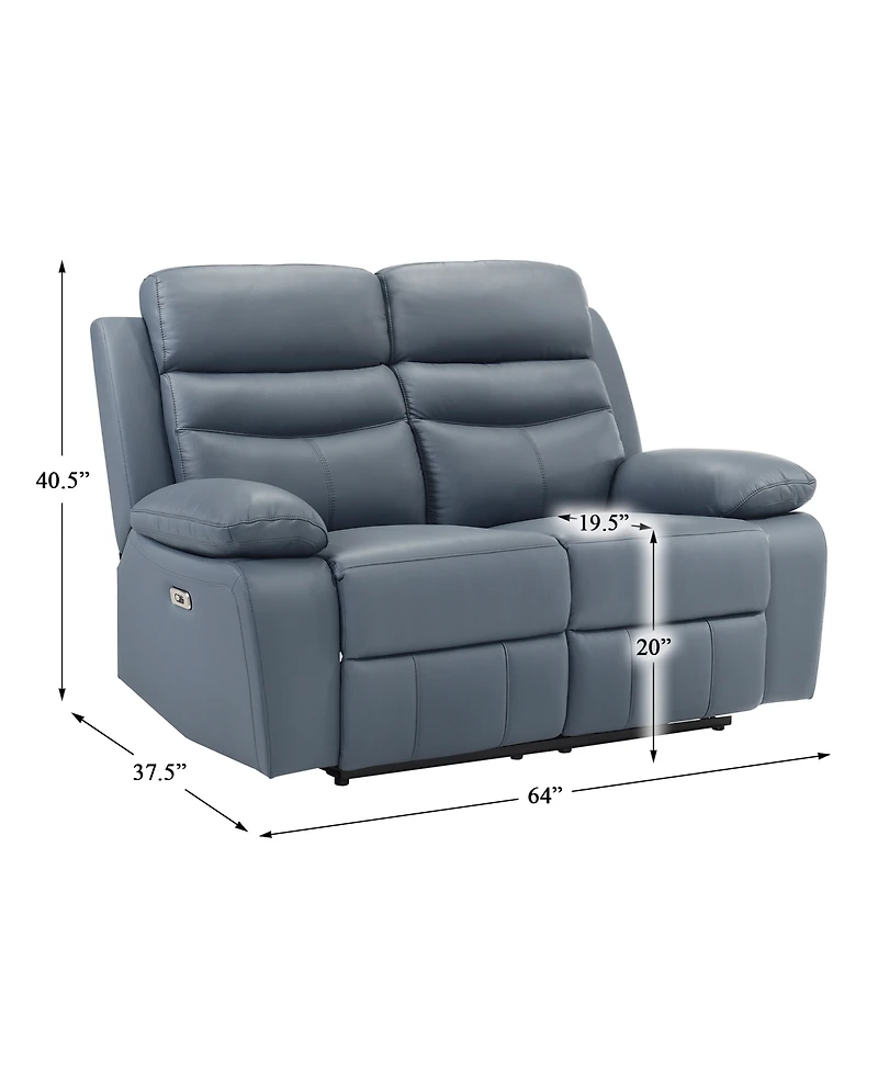 Homelegance White Label Rittman 64" Power Double Reclining Love Seat
