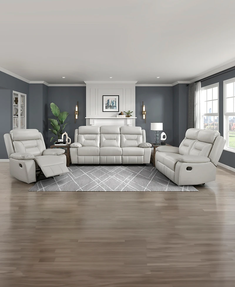 Homelegance White Label Corvallis 63" Double Reclining Love Seat
