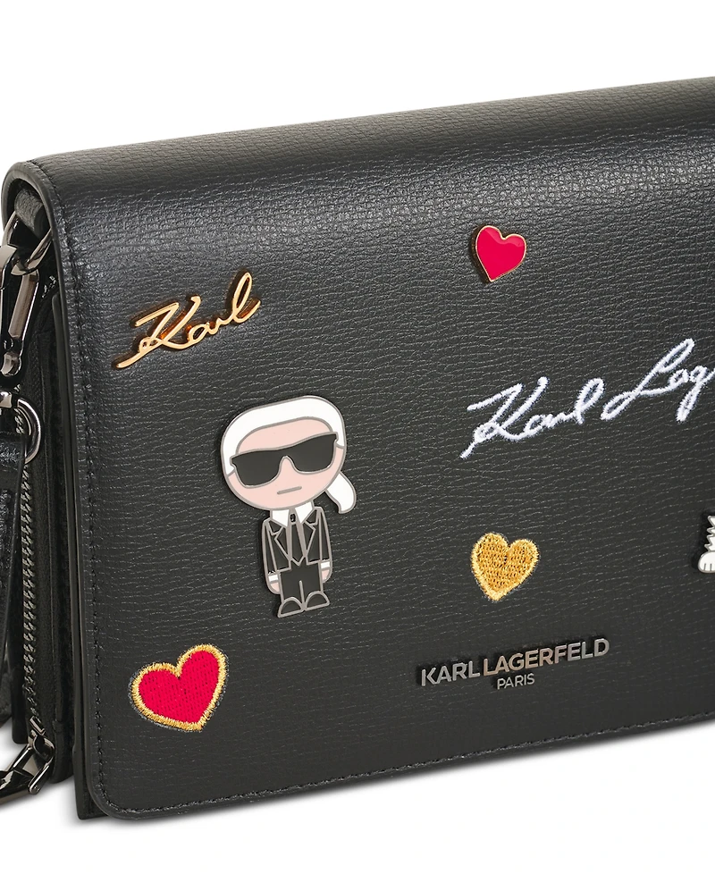 Karl Lagerfeld Paris Lourdes Crossbody with Cate Pins