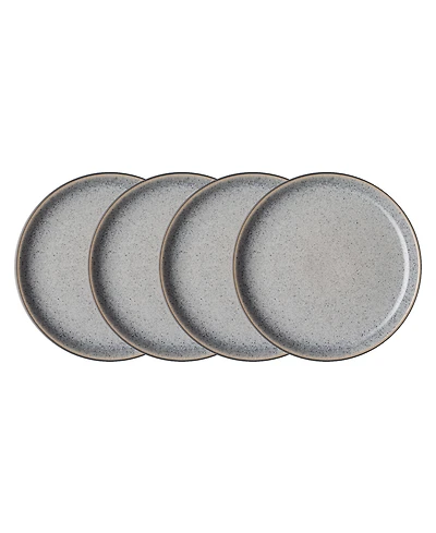 Denby Studio Grey Coupe Dinner Plates, Set of 4