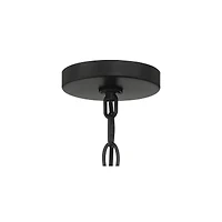 Arley Modern Outdoor Hanging Ceiling Light Fixture Black Geometric Frame 12 1/2" Seedy Glass for Exterior Barn Deck House Porch Yard Patio Outside Gar