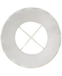Imperial Shade Creme Large Scallop Bell Lamp Shade 14" Top x 20" Bottom x 20" Slant x 19.75 High (Spider) Replacement with Harp and Fin