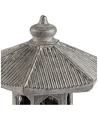 John Timberland Pagoda Statue Sculpture Asian Japanese Garden Decor Indoor Outdoor Front Porch Old Faux Stone Finish 16 1/2" Tall