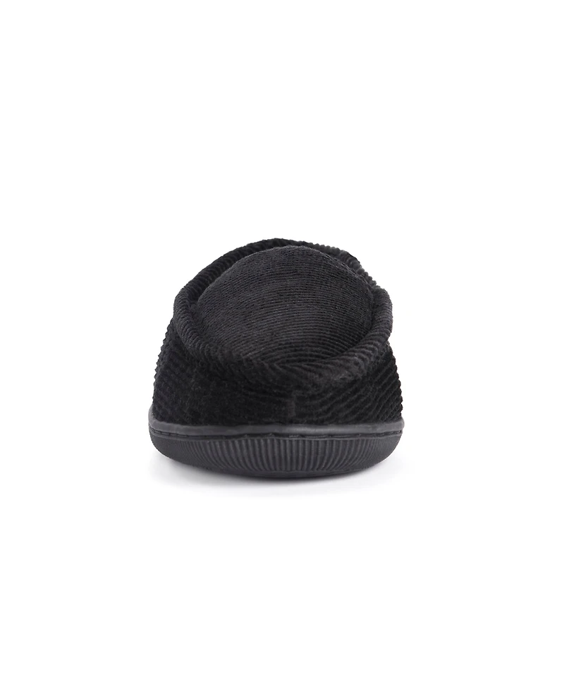 Muk Luks Men's Corduroy Moccasin With Flannel Lining Slippers