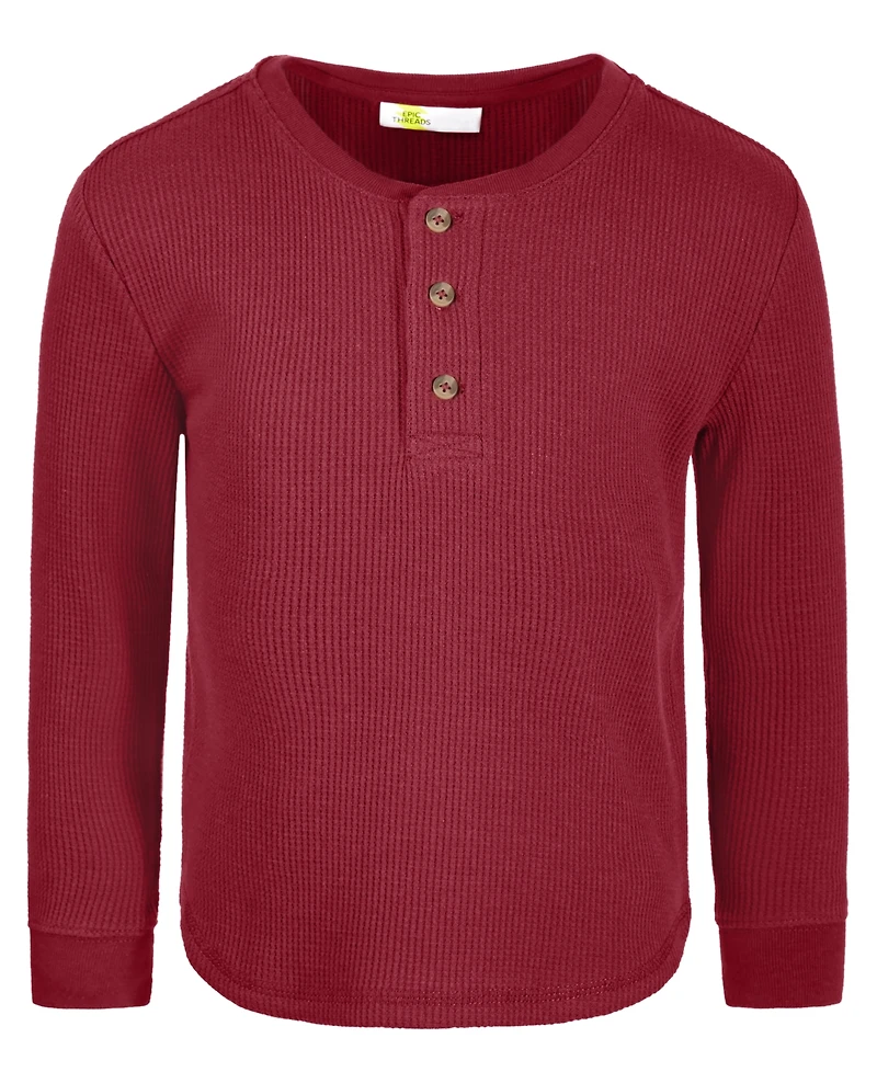 Epic Threads Toddler Boys Thermal Henley Shirt