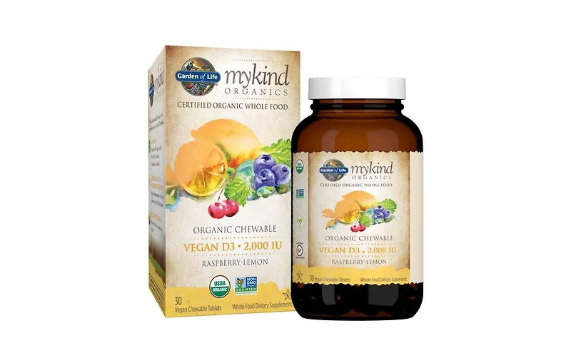 Garden of Life Vitamin D3, 2,000 Iu, Raspberry-Lemon 30 Chews