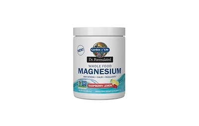 Garden of Life Dr. Formulated Magnesium Powder, Raspberry Lemon, 7 Oz