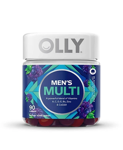 Olly The Perfect Men's Multi, 0, Blackberry Blitz 90 Gummies