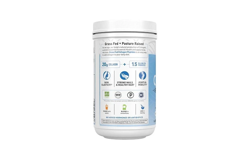 Garden of Life Grass Fed Collagen Peptides Powder, 19.75 Oz