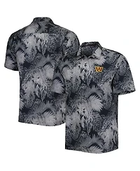 Tommy Bahama Men's Black Washington Commanders Coast Luminescent Fronds Camp IslandZone Button-Up Shirt