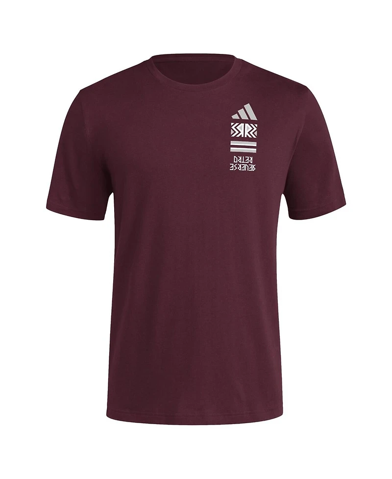 Adidas Men's Maroon Texas A&M Aggies Reverse Retro Baseball 2 Hit T-Shirt