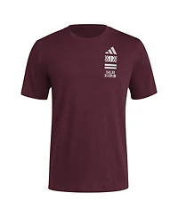 Adidas Men's Maroon Texas A&M Aggies Reverse Retro Baseball 2 Hit T-Shirt