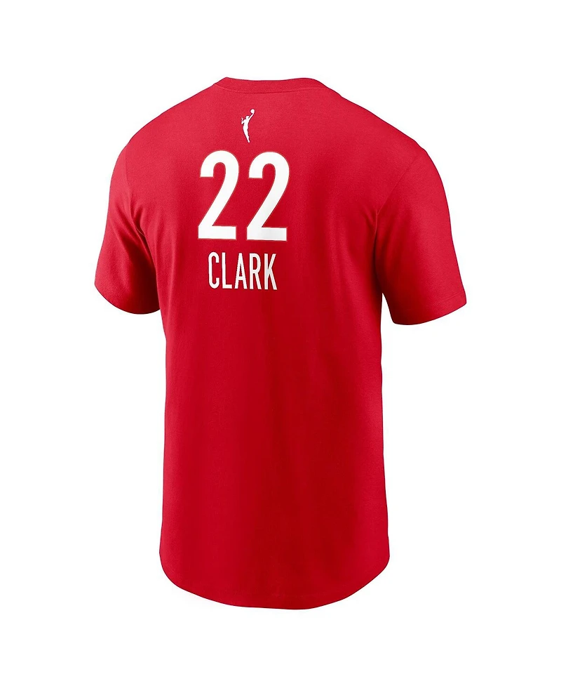 Nike Men's and Women's Caitlin Clark Red Indiana Fever 2024 Wnba Draft Rebel Edition Player Name Number T-Shirt