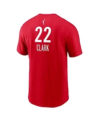 Nike Men's and Women's Caitlin Clark Red Indiana Fever 2024 Wnba Draft Rebel Edition Player Name Number T-Shirt