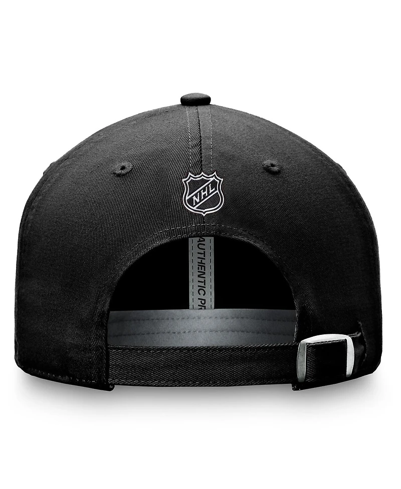 Fanatics Men's Black Pittsburgh Penguins Authentic Pro Prime Adjustable Hat