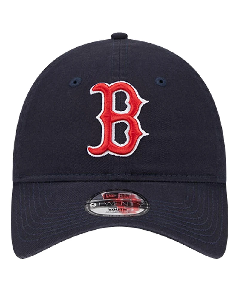 New Era Big Boys and Girls Navy Boston Red Sox Team Color 9TWENTY Adjustable Hat