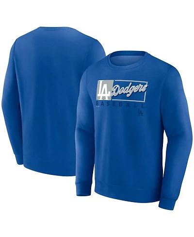 Fanatics Men's Royal Los Angeles Dodgers Focus Fleece Pullover Sweatshirt