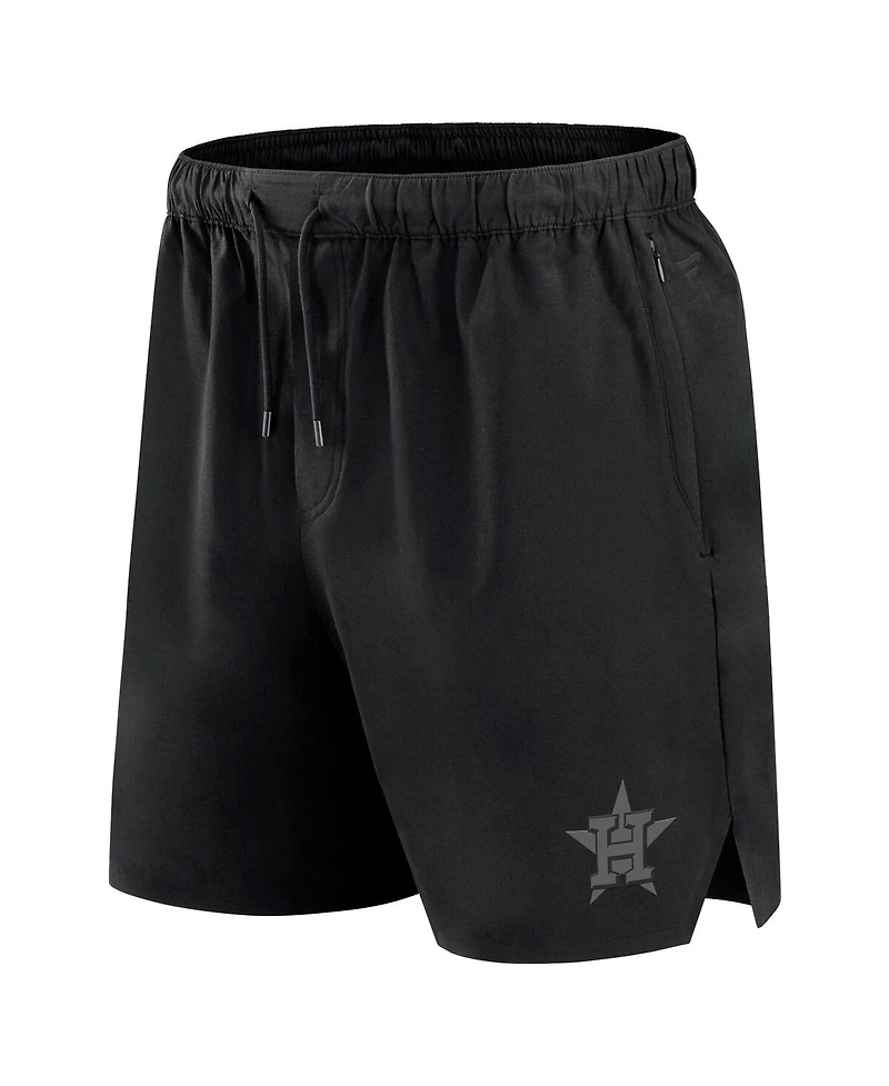 Fanatics Signature Men's Black Houston Astros Front Office Woven Shorts