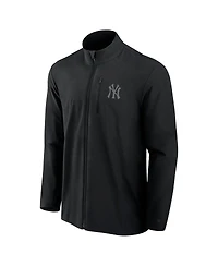 Fanatics Signature Men's Black New York Yankees Front Office Woven Full-Zip Jacket
