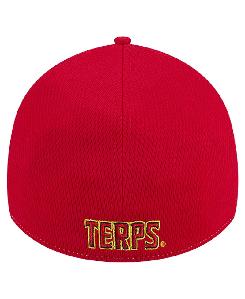 New Era Men's Heather Gray/Red Maryland Terrapins Two-Tone 39THIRTY Flex Hat