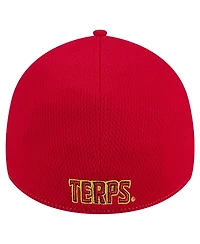 New Era Men's Heather Gray/Red Maryland Terrapins Two-Tone 39THIRTY Flex Hat