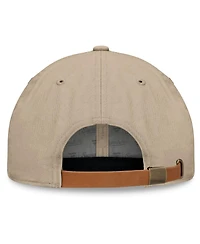 Fanatics Men's Khaki Vegas Golden Knights Elements Unstructured Patch Leather Strapback Hat