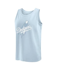 Fanatics Men's Light Blue Los Angeles Dodgers Elements Tank Top