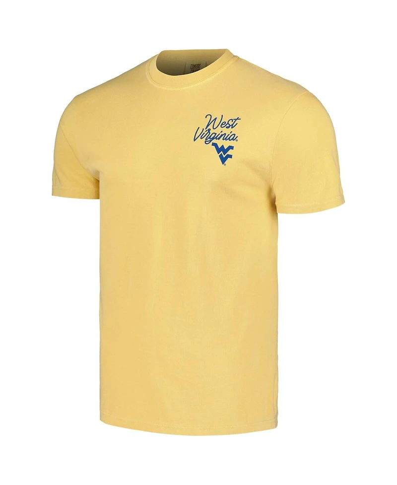 Image One Men's and Women's Gold West Virginia Mountaineers Hyper Local Country Roads T-Shirt