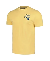 Image One Men's and Women's Gold West Virginia Mountaineers Hyper Local Country Roads T-Shirt
