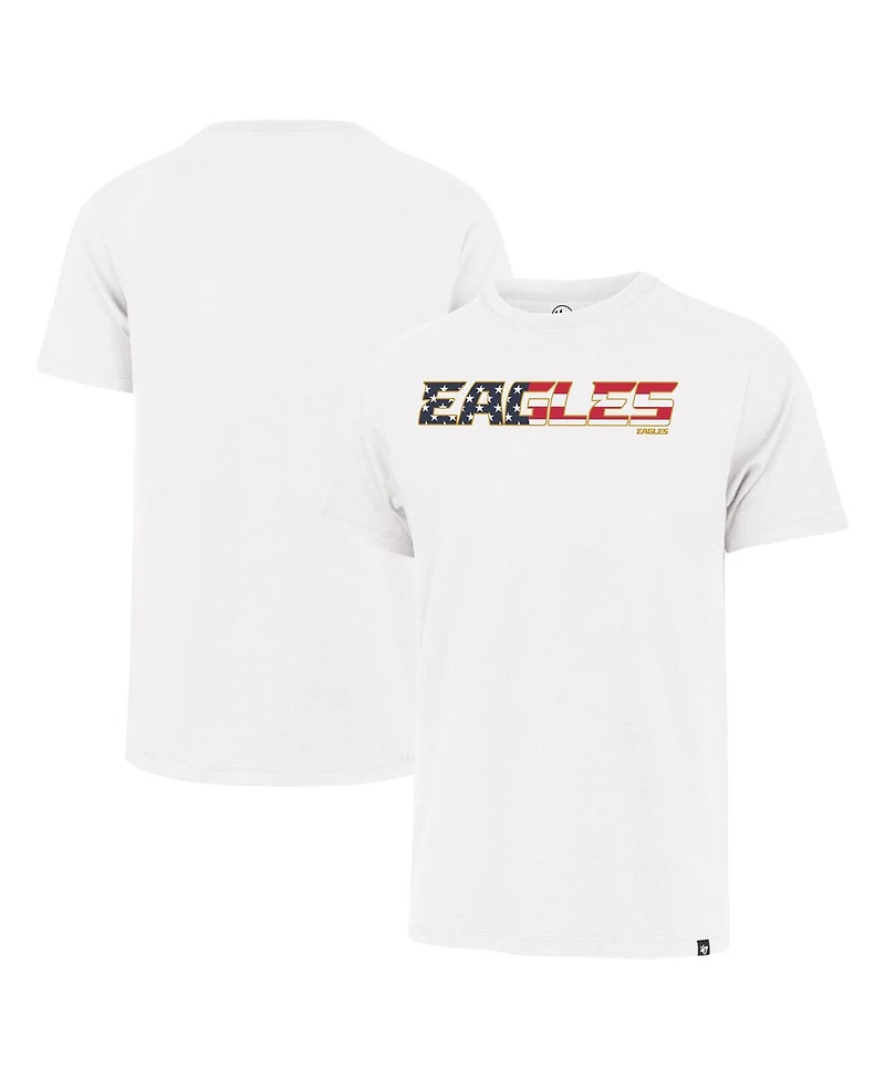 '47 Brand Men's White Philadelphia Eagles Flag Script Franklin T-Shirt