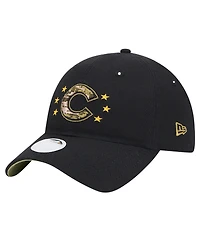 New Era Women's Black Chicago Cubs 2024-Armed Forces Day 9TWENTY Adjustable Hat