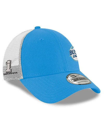 New Era Men's Blue Ross Chastain Busch Light 9FORTY Trucker Adjustable Hat