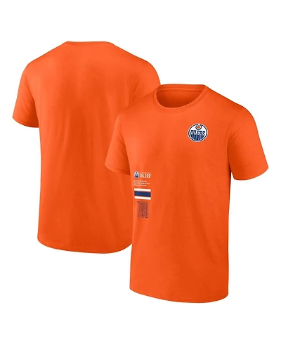 Fanatics Men's Orange Edmonton Oilers Represent T-Shirt