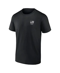 Fanatics Men's Black Team Usa Waves in Paris T-Shirt