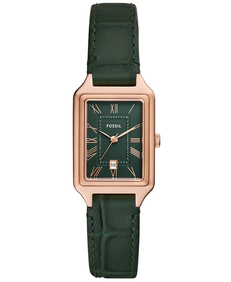 Fossil Women's Quartz Green Croco Watch 23mm